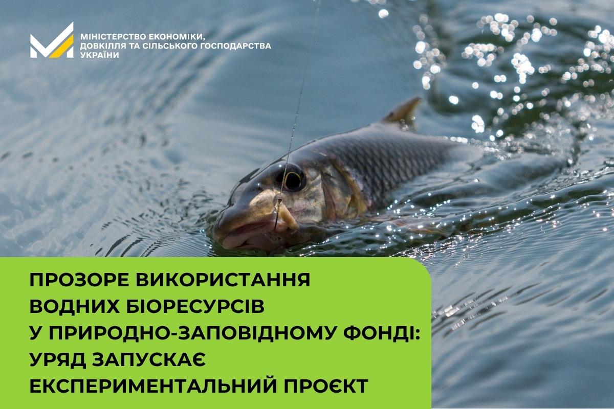 Прозоре використання водних біоресурсів у природно-заповідному фонді: Уряд запускає експериментальний проєкт 