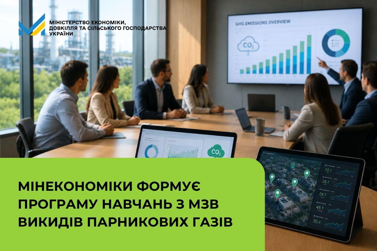 Мінекономіки формує програму навчань з МЗВ викидів парникових газів
