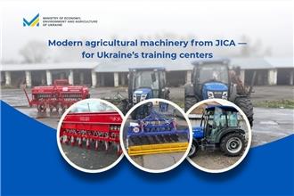 Modern agricultural machinery from JICA delivered to Ukraine’s agricultural education institutions
