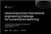 Ukraine launches international engineering challenge for humanitarian demining