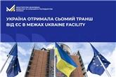 Україна отримала сьомий транш від ЄС в межах Ukraine Facility