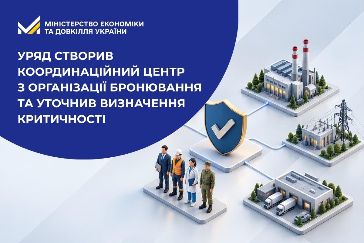 Уряд створив Координаційний центр з організації бронювання та уточнив визначення критичності