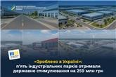 «Зроблено в Україні»: п’ять індустріальних парків отримали державне стимулювання на 259 млн грн 