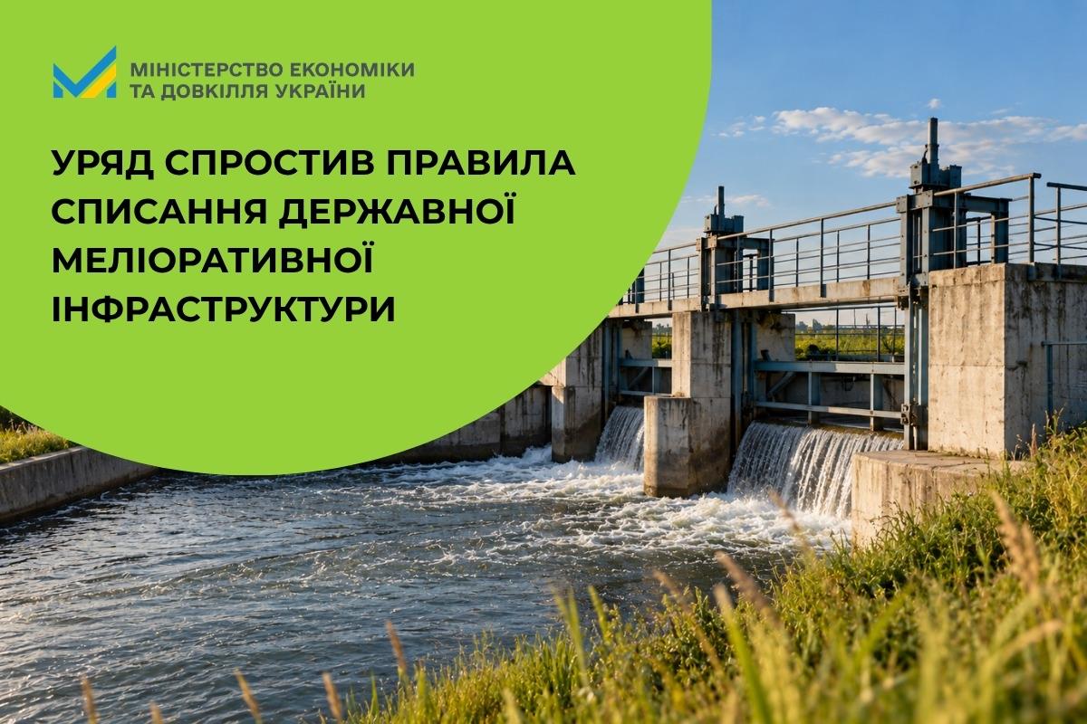 Уряд спростив правила списання державної меліоративної інфраструктури 