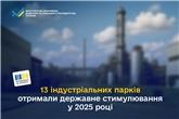 13 індустріальних парків отримали державне стимулювання у 2025 році

