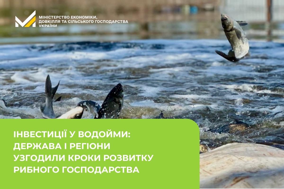 Інвестиції у водойми: держава і регіони узгодили кроки розвитку рибного господарства
