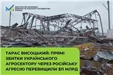 Тарас Висоцький: Прямі збитки українського агросектору через російську агресію перевищили $11 млрд