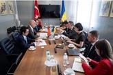 Зустріч Міністра економіки, довкілля та сільського господарства України Олексія Соболева і Надзвичайним і Повноважним Послом Турецької Республіки в Україні Мустафою Левентом Більгеном.

