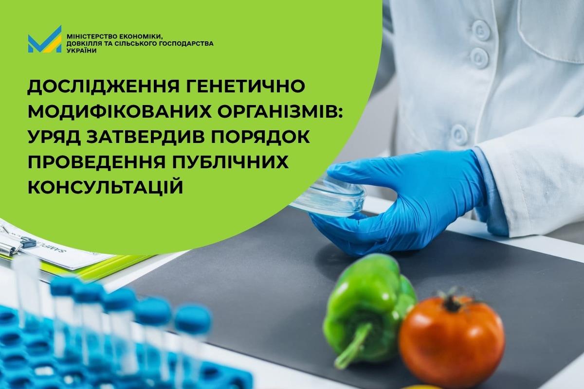 Дослідження генетично модифікованих організмів: Уряд затвердив порядок проведення публічних консультацій 