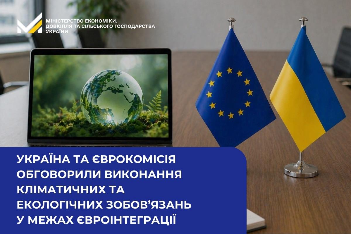Україна та Єврокомісія обговорили виконання кліматичних та екологічних зобов’язань у межах євроінтеграції