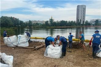 Озеро Кирилівське: ліквідація наслідків забруднення триває