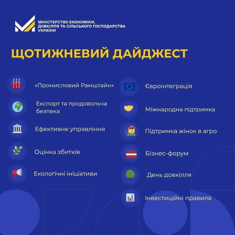 Підходить до кінця ще один тиждень, і це означає, що прийшов час нового дайджесту важливих подій, що відбулися у Міністерстві за минулі сім днів