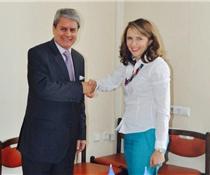 Микольська і Посол Аргентини